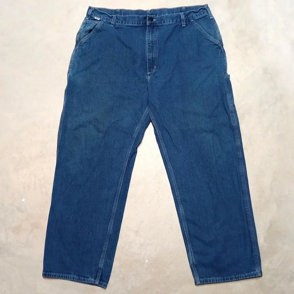 Carhartt 40x30 Flame-Resistant Loose Fit Dungaree Jeans FRB13 Denim Work Pants